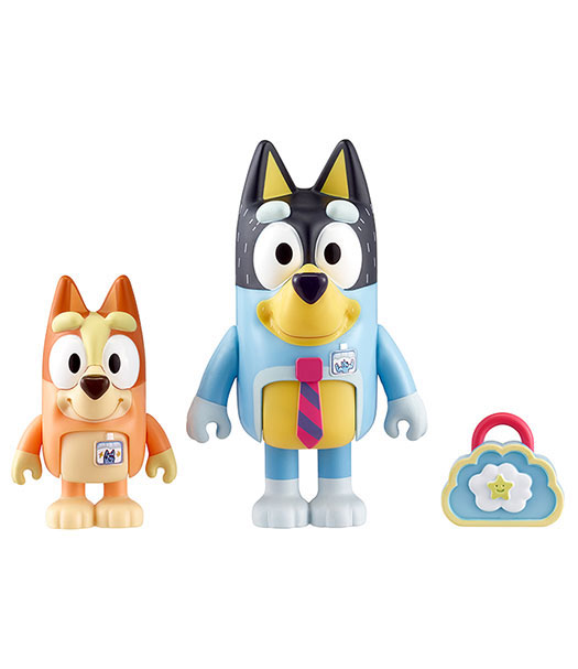 Bluey 2 Pack Papá Trabajando y Bingo