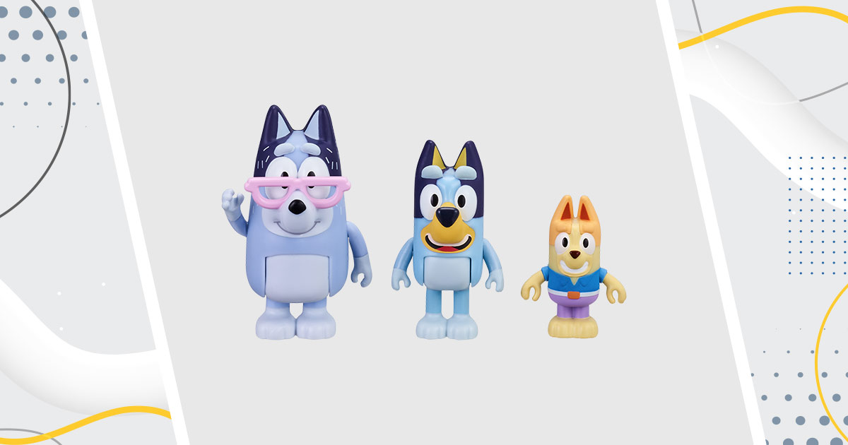 Figuras Nana Y Bluey Bluey Pack X 2