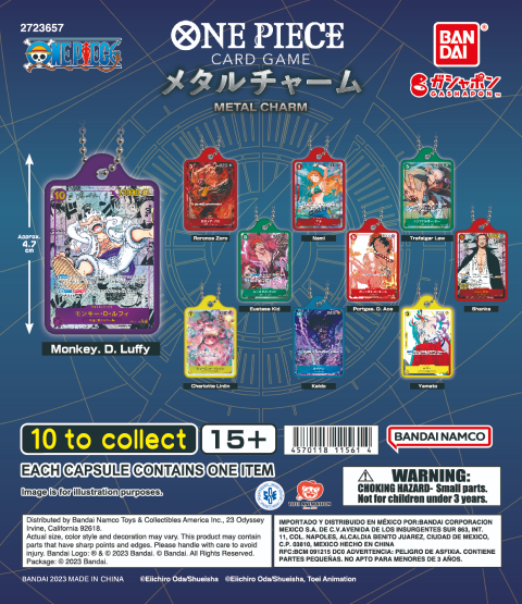 ONE PIECE CARD GAME METAL CHARM