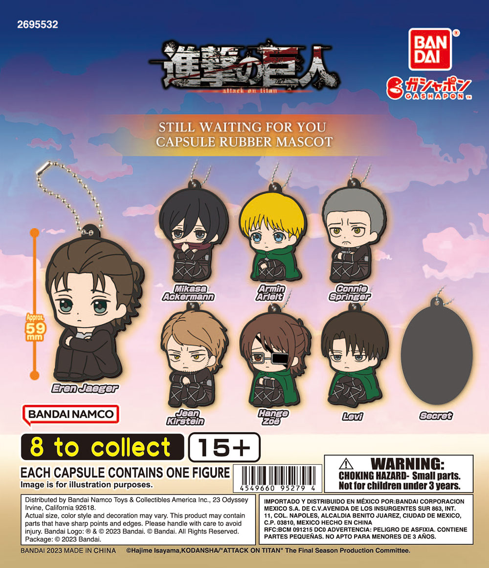 Still Waiting For You Attack On Titan The Final Season Capsule Rubber Mascot