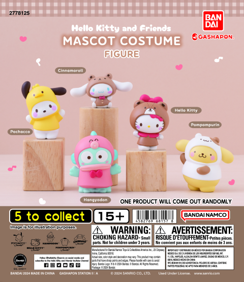 SANRIO CHARACTERS FRIENDS COSTUME FIGURE