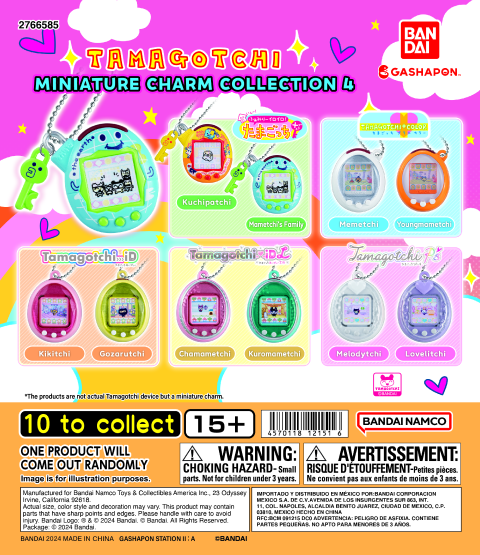 TAMAGOTCHI MINIATURE CHARM COLLECTION 4