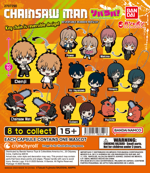 CHAINSAW MAN REVERSIBLE RUBBER MASCOT