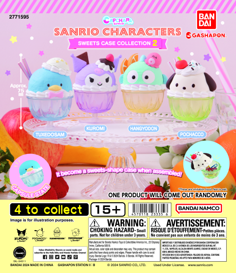 SANRIO CHARACTERS CAPCHARA SWEETS CASE COLLECTION 2