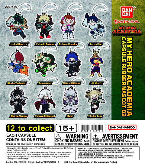 MY HERO ACADEMIA CAPSULE RUBBER MASCOT 03