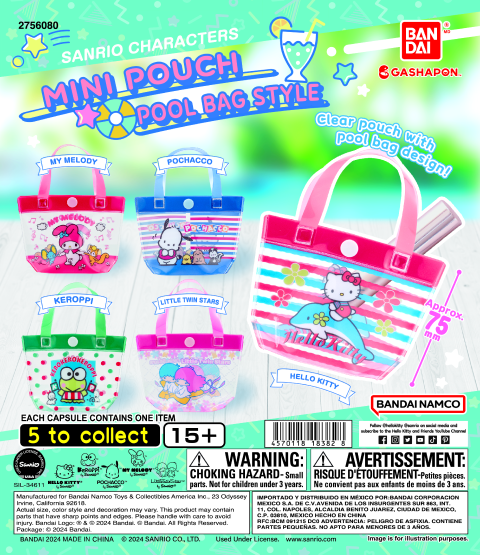 SANRIO CHARACTERS MINI POUCH POOL BAG STYLE
