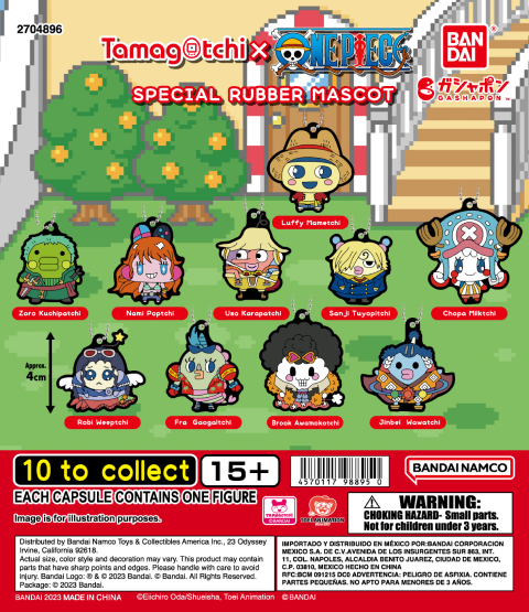 ONE PIECE X TAMAGOTCHI SPECIAL RUBBER MASCOT