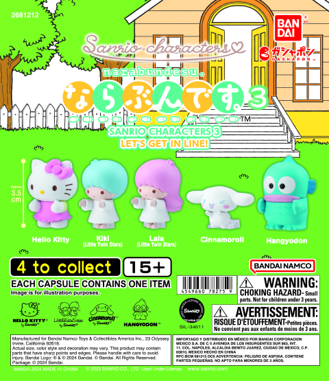 LET'S GET IN LINE SANRIO CHARACTERS 3