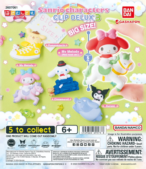 SANRIO CHARACTERS CLIP DELUX 3