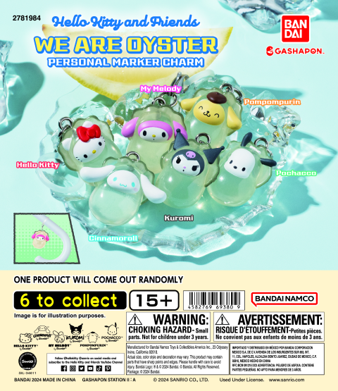 SANRIO CHARACTERS~WE ARE OYSTER~ PERSONAL MARKER