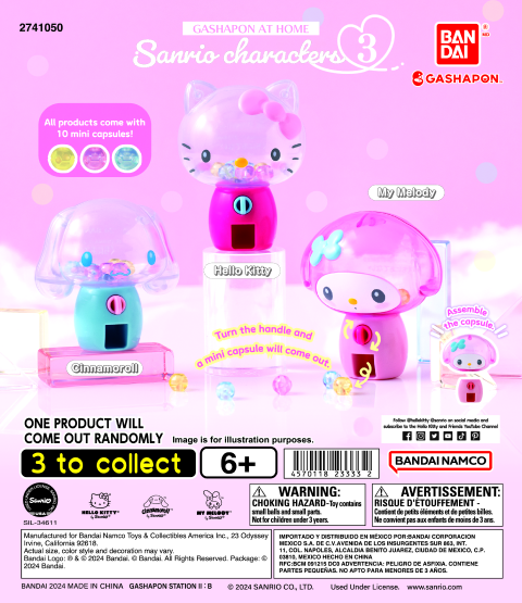 SANRIO CHARACTERS GASHAPON AT HOME
