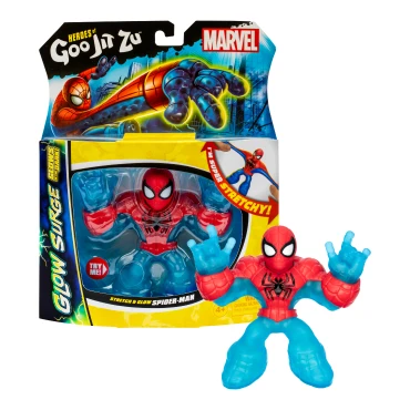 Goo Jit Zu Glow Surge Marvel Figura de Accion Spiderman