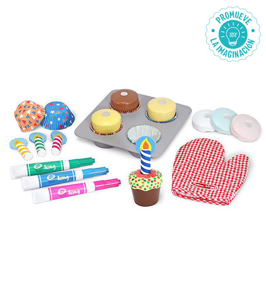 Set de cupcakes hornea y decora