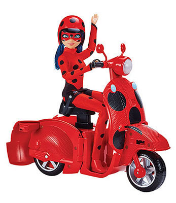 Ladybug Scooter Transformación con Muñeca