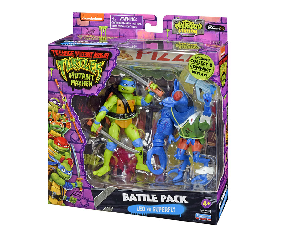 Mini Pack Tortugas Ninja VS Villano Mutant Mayhem 
