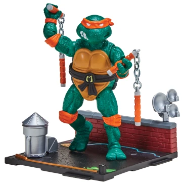 TMNT Classic Figura 40 Aniversario Remasterizada Miguel Angel 4.5in