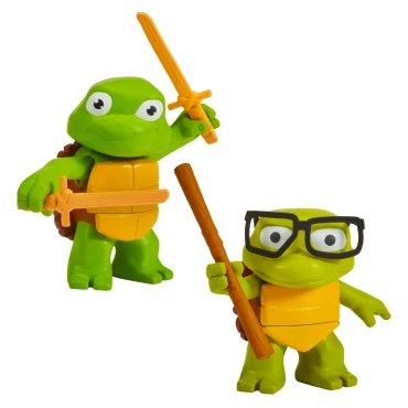 TMNT MOVIE FIGURA BÁSICA 5" - Turtle Tots  Leo y Donnie