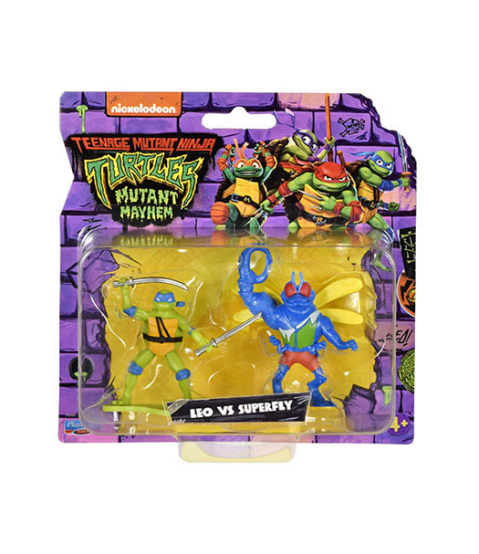 2 Pack Leo vs Superfly Tortugas Ninja Caos Mutante BANDAI NAMCO