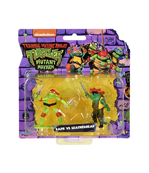 2 Pack Ralph vs Leatherhead Tortugas Ninja Caos Mutante BANDAI NAMCO
