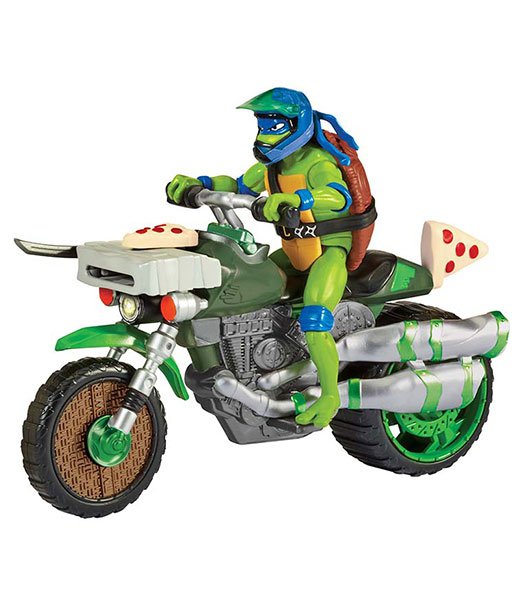 Vehículo con Figura Leonardo Tortugas Ninja Caos Mutante BANDAI NAMCO